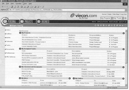 Typical Viecon.com screen image