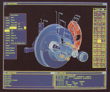 Typical I-DEAS screen image